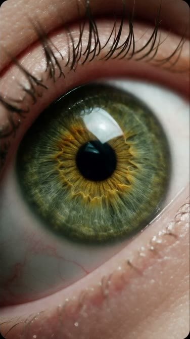 Extreme close-up of an iris in the macro zoom example from the reel