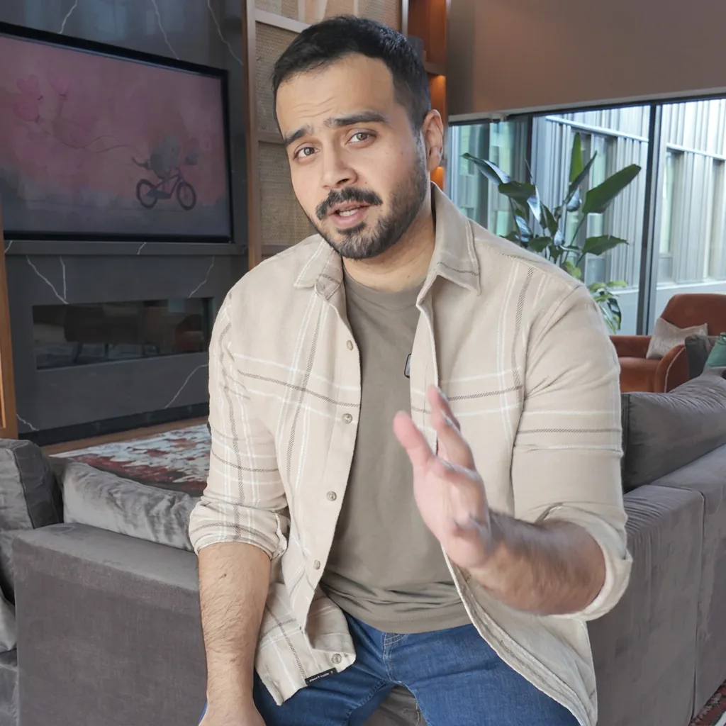 Arshman, candid, behind the scenes